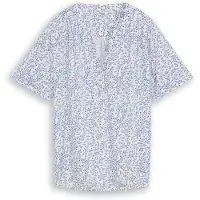 Tom Tailor Blouse donkerblauw / wit