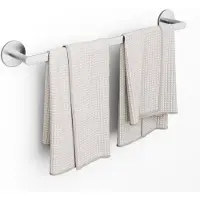 Auralum Max Cecipa MAX Handdoekrek - Zonder Boren - Handdoekstang - Geborsteld RVS - 60 cm - 2-in-1 Montage - Handdoekhouder Badkamer