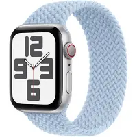 Apple Gevlochten solobandje voor de Watch | 44/45/46/49 mm - Maat 8 - Light Blue