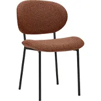 Label51 Eetkamerstoel Senn - Coral - Boucle - Zwart Metalen Frame
