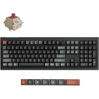 Keychron V6 Ultra 8K - Mechanisch Toetsenbord - Draadloos - US QWERTY - 100% - Rode Switch - Zwart
