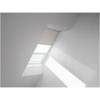Velux verduisterend rolgordijn met plisse DFD SK10 1085S beige / wit