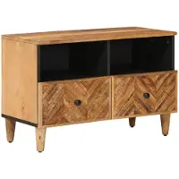 vidaXL Opbergkasten Bruin 70 x 33,5 x 46 cm Massief Mango Hout