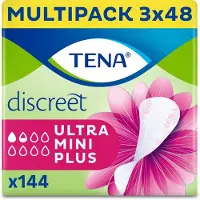 Tena Discreet Ultra Mini Plus - inlegkruisjes voor urineverlies - 144 stuks