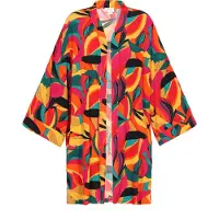 IZIA Kimono geel / groen / rood / zwart