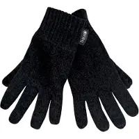 THMO - Dames 3m Dunsulate Chenille Handschoenen - Zwart