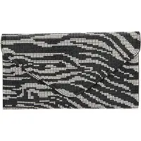 Faina Clutch lichtgrijs / zwart
