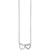 Julie Julsen collier twee verbonden hartjes JJNE0260
