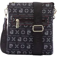Pierre Cardin Schoudertas grijs / zwart