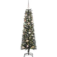 vidaXL Kunstkerstboom met 150 LED Groen 150 cm PVC en Plastic en Staal