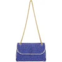 Faina Schoudertas royal blue/koningsblauw / transparant
