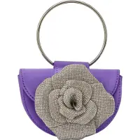 Faina Handtas grijs / violetblauw / transparant
