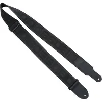 BOSS BSM-20-BB Monogram Guitar Strap Black Logo on Black