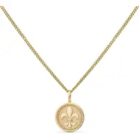Orolino Halskette Gold 375 mit Lilien-Motiv 42/45cm lang