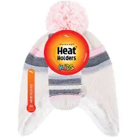 Heat Holder - Pom Pom Muts En Wanten Set Voor Meisjes - Buttercream