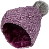 Heat Holder - Pom Pom-muts met boeien voor dames - Roos