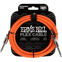 Ernie Ball 6416 Flex Cable 3 meter instrumentkabel oranje - Instrument kabel, jack - jack, 3 meter