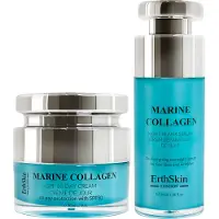 Erth Skin London Marine Collagen SPF dagcrème + Marine Collagen Night Repair serum 1 St