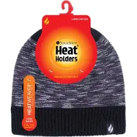 Heat Holder - Thermische gebreide damesmuts voor de winter - Zwart