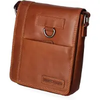 HILL BURRY schoudertas Heren COGNAC