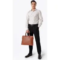 WITTCHEN - Laptoptas - Lichtbruin - Eco-leer - 16 inch