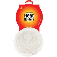 Heat Holder - Gebreide oorwarmers voor dames met imitatiebont - Room