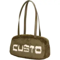 Custo Barcelona Schoudertas donkergroen / wit