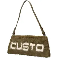 Custo Barcelona Schoudertas donkergroen / wit