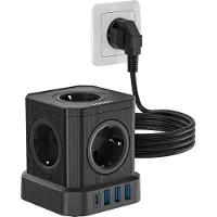 Voomy Power Cube S6 - 3 Meter - Zwart