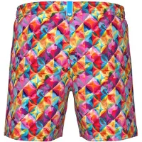 Arena Zwemshorts 'WATER PRINTS BEACH BOXER AO' navy / aqua / geel / pink