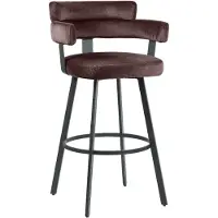 Label51 Barkruk Bardio - Taupe - Fluweel - Hoog