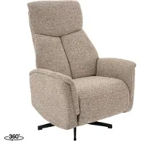 Label51 Fauteuil Helsinki - Mushroom - Boucle - Manueel Verstelbaar