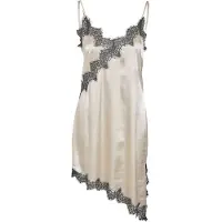 Noisy May Jurk beige / zwart