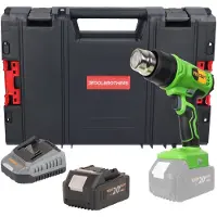 Procraft PH24bb accu-heteluchtpistool 20 V 50 - 550 °C + 1x accu 4,0 Ah + oplader + RHINO-gereedschapskoffer