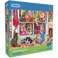 Gibsons legpuzzel Puss in Boots 500XL katten puzzel volwassenen.