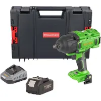 Procraft PWA80bb accu-slagmoersleutel 20 V 1600 Nm 1/2" borstelloos + 1x accu 4,0 Ah + oplader + RHINO-gereedschapskoffer