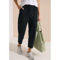 Cecil Dames Mid Waist broek met wijde pijpen in casual pasvorm - Groen - 31