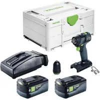Festool TXS 18-Basic accuboormachine 18 V 40 Nm borstelloos + 2x accu 5,0 Ah + oplader + Systainer