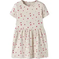 Name it Jurk beige / rosa / rood