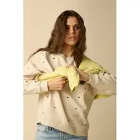 Sissy-Boy Beige sweater met embroidery | Maat: M