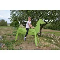 Eduplay houten draak speelgoed 90 cm gelakt - houten speelgoed draak.