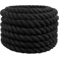 vidaXL Katoenen Touw 60 mm 5 m Zwart 100% katoen
