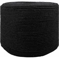 vidaXL Katoenen Touw 4 mm 250 m Zwart 100% katoen