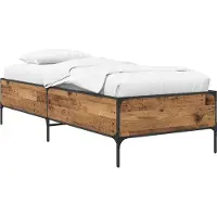 vidaXL Bedframe Oud hout 80 x 200 cm Bewerkt hout