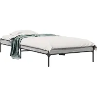 vidaXL - Bedframe - Grijs - Sonoma - 80 - x - 200 - cm - Bewerkt - hout