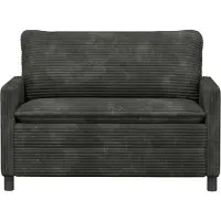 vidaXL Bank Antracietkleurig 126 x 81 x 87,5 cm Polyester