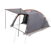 vidaXL Tunneltent Grijs en Oranje 361 x 235 x 147 cm
