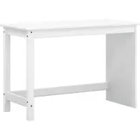 vidaXL Bureau en rolkast set MOSS 2 st Wit
