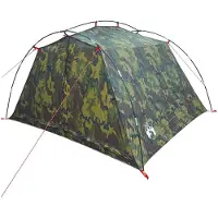 vidaXL Tunneltent 4-persoons Camouflage 185T Polyester met PU Coating
