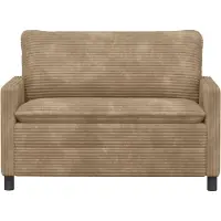 vidaXL Bank Taupe 126 x 81 x 87,5 cm Polyester